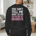 Dad For Father Daddy Papa Men From Daughter Dad Men's Sweatshirt Back Print