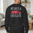 My Dad Is A Firefighter Men's Sweatshirt Back Print