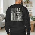 Dad Grandpa Veteran Great Grandpa Men's Sweatshirt Back Print