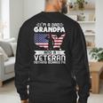 Dad Grandpa Veteran Nothing Scares Patriotic Veterans Day Men's Sweatshirt Back Print