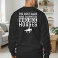 Dad Of Horse Lover Equestrian Horseback Rider Men's Sweatshirt Back Print