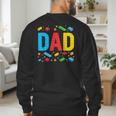 Dad Master Builder Building Bricks Blocks Family Fathers Day Men's Sweatshirt Back Print