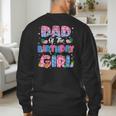 Dad And Mom Of The Birthday Girl Party Decor Family Matching Men's Sweatshirt Back Print Dad And Mom Of The Birthday Girl Party Decor Family Matching Men's Sweatshirt Back Print