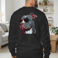 Dad Mom Cool Dog Sunglasses Pitbull Men's Sweatshirt Back Print