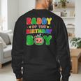 Dad And Mom Daddy Of The Birthday Boy Tee Melon Family Party Men's Sweatshirt Back Print