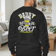 Dad Needs A Beer Button Up Shirts Beer Drinking Lover Men's Sweatshirt Back Print
