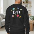 Dad Outer Space Galaxy Birthday For Family Men's Sweatshirt Back Print