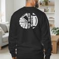Dad Of Both Proud Football And Cheer Dad Men's Sweatshirt Back Print