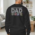 Dad Retro Monster Truck Family Crew Birthday Matching Family Men's Sweatshirt Back Print
