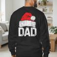 Dad Santa Christmas Family Matching Pajamas Papa Xmas Father Short Sleeve Men's Sweatshirt Back Print Dad Santa Christmas Family Matching Pajamas Papa Xmas Father Short Sleeve Men's Sweatshirt Back Print
