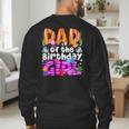 Dad Under Sea Birthday Party Girls Ocean Sea Animals Themed Men's Sweatshirt Back Print