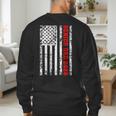 Dad Senior 2026 Proud Dad Of A Class Of 2026 Graduate Flag Men's Sweatshirt Back Print Dad Senior 2026 Proud Dad Of A Class Of 2026 Graduate Flag Men's Sweatshirt Back Print