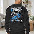 Dad Shirt Two Fast Two Curious Racing Cars Birthday Men's Sweatshirt Back Print
