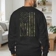 Dad And Son Duck Hunting Father And Son Matching Hunting Men's Sweatshirt Back Print