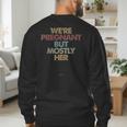 Dad To Be For Soon To Be Dad For New Dad Father Men's Sweatshirt Back Print