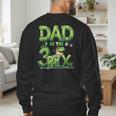 Dad Of The Three Rex Birthday Boy Dinosaur Family Matching Men's Sweatshirt Back Print