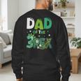 Dad Of The Three Rex Birthday Dinosaur Family Matching Men's Sweatshirt Back Print