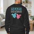 Dad Of Twins Family Daddy Fathers Day Future Parents Men's Sweatshirt Back Print