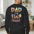 Dad Of The Two Sweet Birthday Girl Ice Cream Lovers 2nd Men's Sweatshirt Back Print