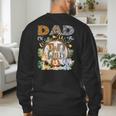 Dad Of The Two Wild Animal Safari 2Nd Birthday Party Men's Sweatshirt Back Print