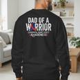 Dad Of a Warrior CHD Congenital Heart Defect Awareness CHD Men's Sweatshirt Back Print
