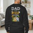 Dad Of The Wild Seven Animal Safari 7th Birthday Party Men's Sweatshirt Back Print Dad Of The Wild Seven Animal Safari 7th Birthday Party Men's Sweatshirt Back Print