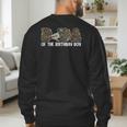 Dada Of The Birthday Boy One Lucky Duck 1st Birthday Family Men's Sweatshirt Back Print