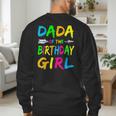 Dada Of The Birthday Girl Retro 80's Party Shirt Men's Sweatshirt Back Print Dada Of The Birthday Girl Retro 80's Party Shirt Men's Sweatshirt Back Print