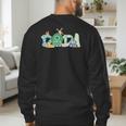 Dada Farm Animal Birthday Family Matching Party Dad Father Men's Sweatshirt Back Print