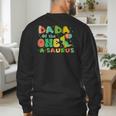 Dada Of The One-A-Saurus 1st Birthday Boy Dinosaur Family Men's Sweatshirt Back Print