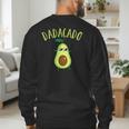 Dadacado Cute Daddy Avocado Pregnant Dad Father Day Men's Sweatshirt Back Print