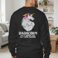 Dadacorn Muscle Dad Unicorn Fathers Day Men's Sweatshirt Back Print Dadacorn Muscle Dad Unicorn Fathers Day Men's Sweatshirt Back Print