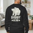 Daddy Bear And Cub Polar Bear Men's Sweatshirt Back Print
