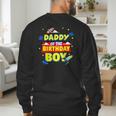Daddy Of The Birthday Astronaut Boy Outer Space Theme Party Men's Sweatshirt Back Print