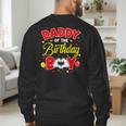 Daddy Of The Birthday Boy Matching Dad Son Family Birthday Men's Sweatshirt Back Print