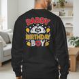 Daddy Of The Birthday Boy Shirt Matching Dad Son Family Bday Men's Sweatshirt Back Print