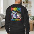 Daddy Of The Birthday Girl Dabbing Princess Unicorn Dad Men's Sweatshirt Back Print