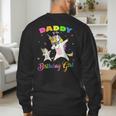 Daddy Of The Birthday Girl Dabbing Unicorn Princess And Dad Men's Sweatshirt Back Print
