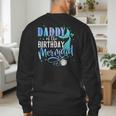 Daddy Of The Birthday Mermaid Family Matching Dad Papa Men's Sweatshirt Back Print