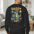 Daddy Of The Birthday Party Outfit Dinosaur Squad Dad Men's Sweatshirt Back Print