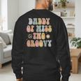 Daddy Dad Two Groovy Second Birthday Retro 2nd Bday Party Men's Sweatshirt Back Print