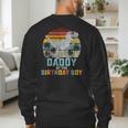Daddy Dinosaur Of The Birthday Boy Dad Matching Family Men's Sweatshirt Back Print