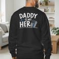 Daddy Is My Hero Kids Police Thin Blue Line Law Enforcement Small Men's Sweatshirt Back Print