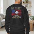 My Daddy Is My Hero Military Dad American Flag Army Proud Ar Men's Sweatshirt Back Print