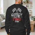 Daddy Of The Two Fast Second Birthday Racing Car Family Men's Sweatshirt Back Print