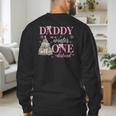 Daddy In a Winter Onederland Birthday Girl Christmas Tree Men's Sweatshirt Back Print
