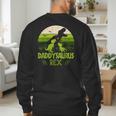Daddysaurus Rex 2 Kids Sunset Tshirt For Fathers Day Men's Sweatshirt Back Print