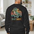 DaddysaurusRex Dinosaur Daddy Saurus Family Matching Dad Men's Sweatshirt Back Print