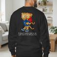 Daniel And Dad Tiger Dark Shirt Men's Sweatshirt Back Print