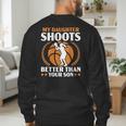 Daughter Basketball Sport Basketball Dad Mom Basketball Fan Men's Sweatshirt Back Print